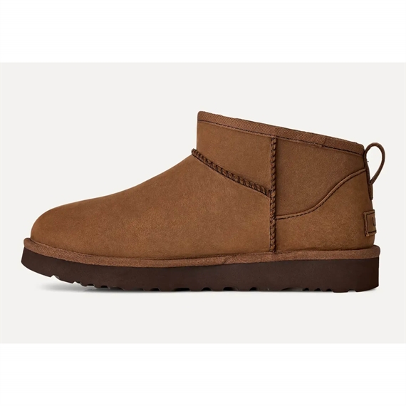 UGG Classic Ultra Mini Nubuck Støvler, Dark Chestnut